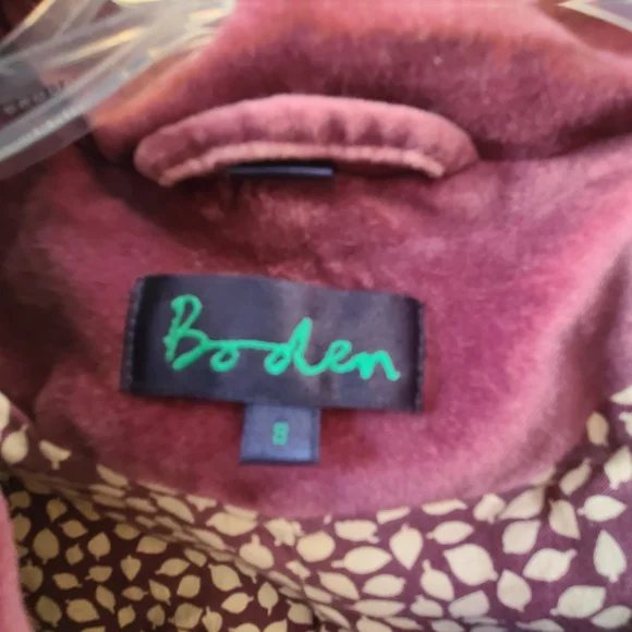 Boden Women's Plum Corduroy Blazer EUC - Picture 2 of 7